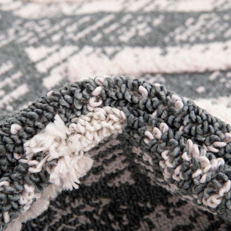 Blue Gray 2' x 8' Cherokee Runner Area Rug 100% Polypropylene With Cotton Backing Modern Geometric Carpet for Home Decor Interior Design Rooms for Sale at Rug Engine