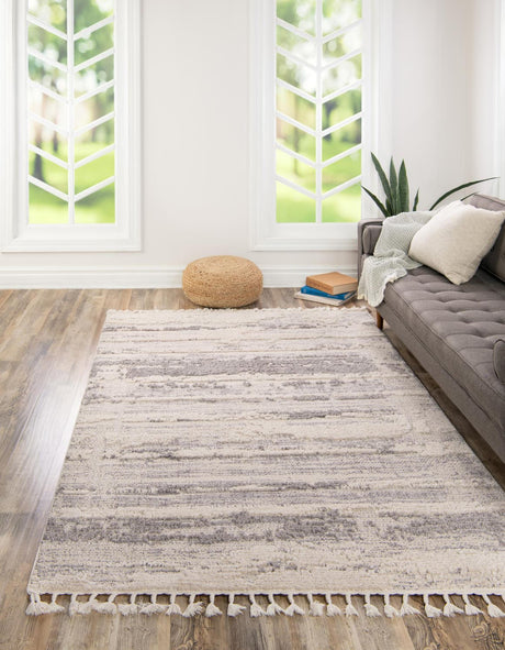 Sand 6' x 9' Cherokee Rectangle Area Rug 100% Polypropylene With Cotton Backing Modern Geometric Carpet for Home Decor Interior Design Rooms for Sale at Rug Engine