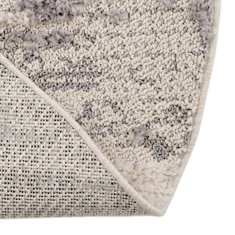 Sand 4' x 4' Cherokee Round Area Rug 100% Polypropylene With Cotton Backing Modern Geometric Carpet for Home Decor Interior Design Rooms for Sale at Rug Engine