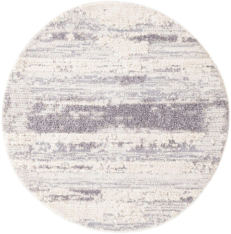 Sand 4' x 4' Cherokee Round Area Rug 100% Polypropylene With Cotton Backing Modern Geometric Carpet for Home Decor Interior Design Rooms for Sale at Rug Engine