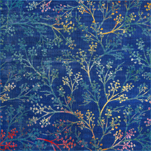 Blue 10' x 10' Blossom Square Area Rug 100% Polypropylene With Cotton Backing Easy Clean Colorful Blooming Blossoming Flower Floral Plant Carpet for Living Dining Room Office Dorms for Sale at Rug Engine