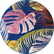 Multicolor 10' x 10' Blossom Round Area Rug 100% Polypropylene With Cotton Backing Easy Clean Colorful Blooming Blossoming Flower Floral Plant Carpet for Living Dining Room Office Dorms for Sale at Rug Engine