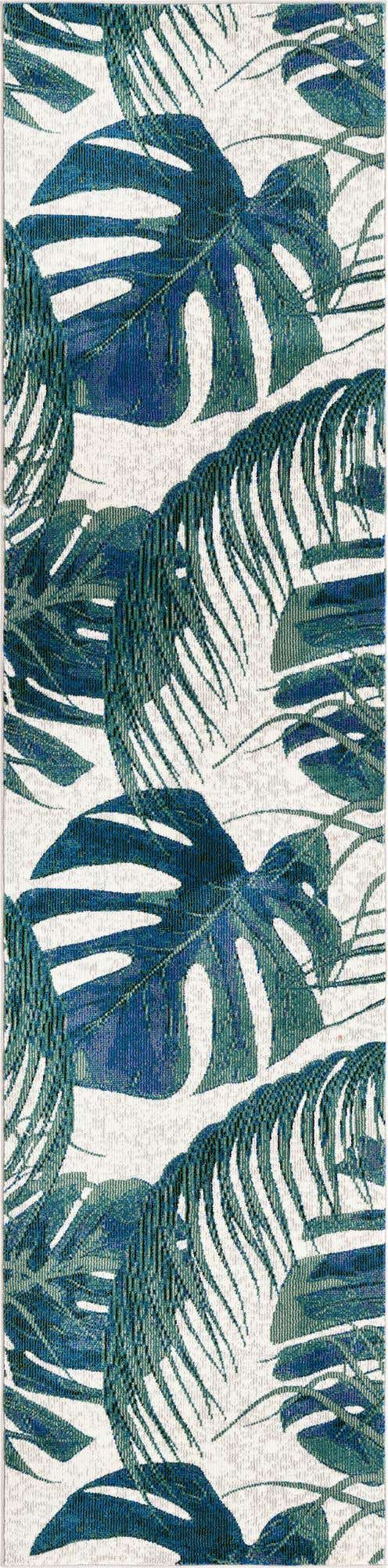Ivory 2' x 8' Blossom Runner Area Rug 100% Polypropylene With Cotton Backing Easy Clean Colorful Blooming Blossoming Flower Floral Plant Carpet for Living Dining Room Office Dorms for Sale at Rug Engine