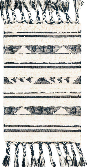 Navy Blue 2' x 3' 1 Mesa Rectangle Area Rug 100% Wool Geometric All Natural Carpet for Living, Dining, Office, Bedrooms, Dorms, Kitchens for Sale at Rug Engine
