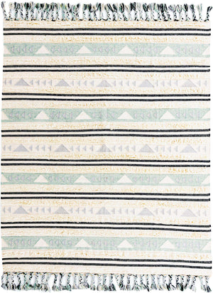 Aquamarine 8' x 10' Mesa Rectangle Area Rug 100% Wool Geometric All Natural Carpet for Living, Dining, Office, Bedrooms, Dorms, Kitchens for Sale at Rug Engine