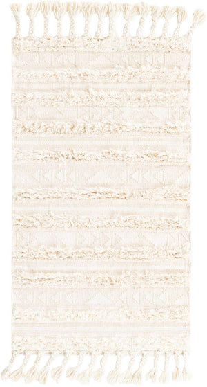 Ivory 3' 3 x 5' 1 Mesa Rectangle Area Rug 100% Wool Geometric All Natural Carpet for Living, Dining, Office, Bedrooms, Dorms, Kitchens for Sale at Rug Engine