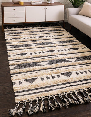 Charcoal 2' x 3' 1 Mesa Rectangle Area Rug 100% Wool Geometric All Natural Carpet for Living, Dining, Office, Bedrooms, Dorms, Kitchens for Sale at Rug Engine