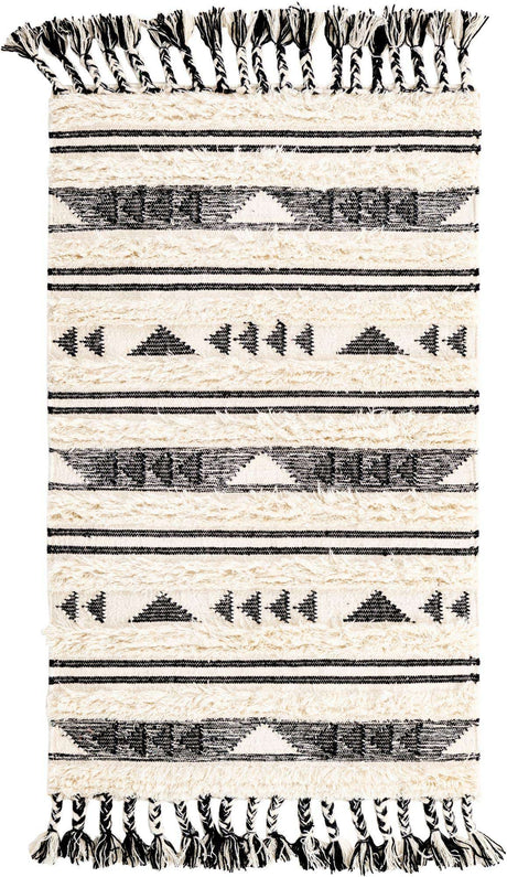 Charcoal 3' 3 x 5' 1 Mesa Rectangle Area Rug 100% Wool Geometric All Natural Carpet for Living, Dining, Office, Bedrooms, Dorms, Kitchens for Sale at Rug Engine