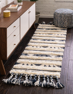Charcoal 2' 2 x 6' 1 Mesa Runner Area Rug 100% Wool Geometric All Natural Carpet for Living, Dining, Office, Bedrooms, Dorms, Kitchens for Sale at Rug Engine