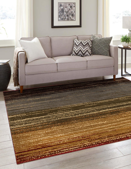 Beige 7' 1 x 7' 1 Barista Square Area Rug 100% Polypropylene Abstract Modern Geometric Carpet for Living Room Dining Office Dorm Room Decor for Sale at Rug Engine