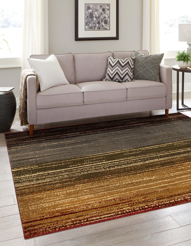 Beige 7' 1 x 7' 1 Barista Square Area Rug 100% Polypropylene Abstract Modern Geometric Carpet for Living Room Dining Office Dorm Room Decor for Sale at Rug Engine