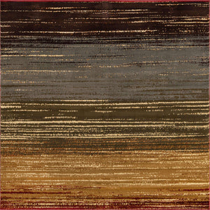 Beige 7' 1 x 7' 1 Barista Square Area Rug 100% Polypropylene Abstract Modern Geometric Carpet for Living Room Dining Office Dorm Room Decor for Sale at Rug Engine