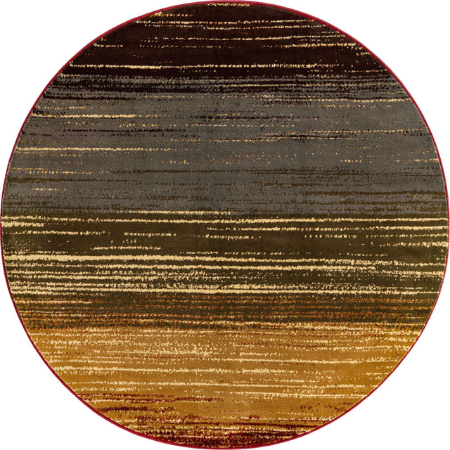 Beige 6' 1 x 6' 1 Barista Round Area Rug 100% Polypropylene Abstract Modern Geometric Carpet for Living Room Dining Office Dorm Room Decor for Sale at Rug Engine