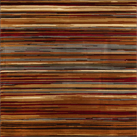 Beige 7' 1 x 7' 1 Barista Square Area Rug 100% Polypropylene Abstract Modern Geometric Carpet for Living Room Dining Office Dorm Room Decor for Sale at Rug Engine