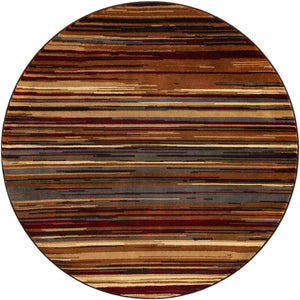 Beige 6' 1 x 6' 1 Barista Round Area Rug 100% Polypropylene Abstract Modern Geometric Carpet for Living Room Dining Office Dorm Room Decor for Sale at Rug Engine
