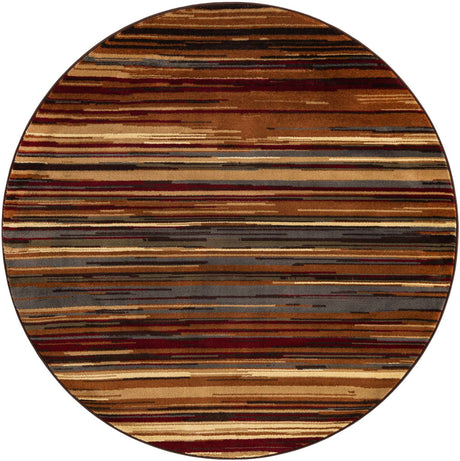 Beige 6' 1 x 6' 1 Barista Round Area Rug 100% Polypropylene Abstract Modern Geometric Carpet for Living Room Dining Office Dorm Room Decor for Sale at Rug Engine