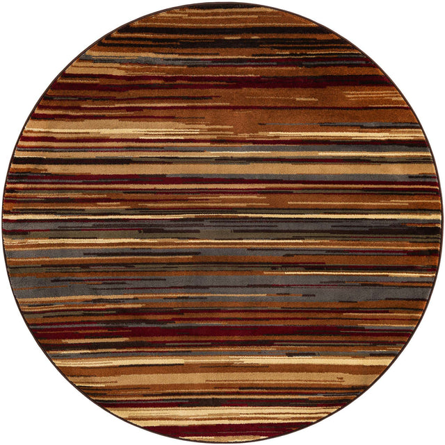Beige 6' 1 x 6' 1 Barista Round Area Rug 100% Polypropylene Abstract Modern Geometric Carpet for Living Room Dining Office Dorm Room Decor for Sale at Rug Engine