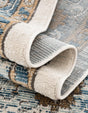 Blue 7' 1 x 10' Nyla Rectangle Area Rug 100% Polypropylene Traditional Classic Carpet for Living Room, Kitchen, Bedroom, Dining, Office for Sale at Rug Engine