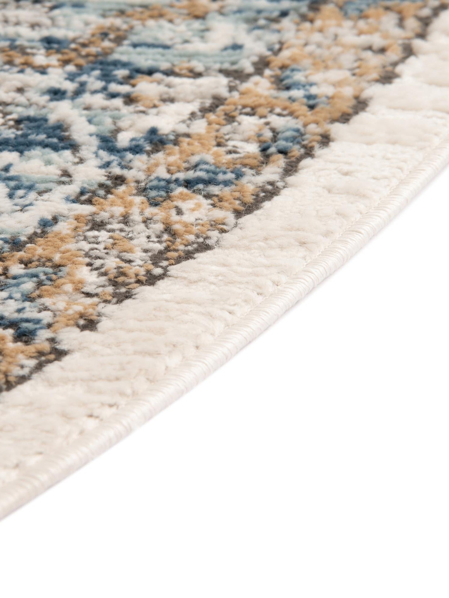 Blue 6' 1 x 9' Nyla Oval Area Rug 100% Polypropylene Traditional Classic Carpet for Living Room, Kitchen, Bedroom, Dining, Office for Sale at Rug Engine
