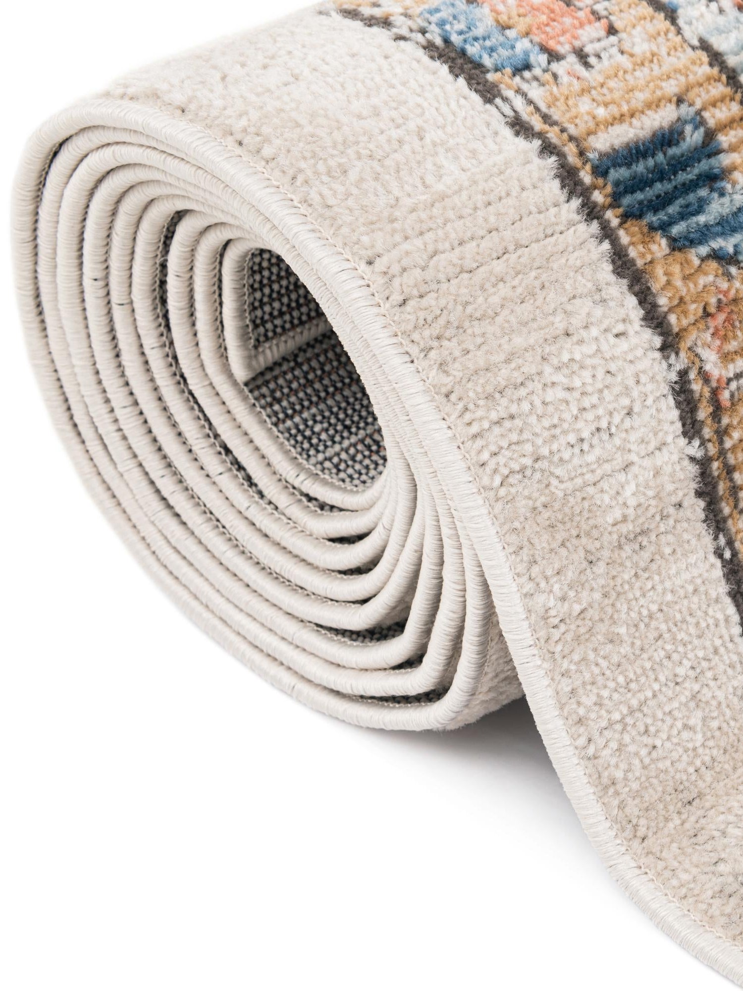 Ivory 2' x 3' Nyla Rectangle Area Rug 100% Polypropylene Traditional Classic Carpet for Living Room, Kitchen, Bedroom, Dining, Office for Sale at Rug Engine