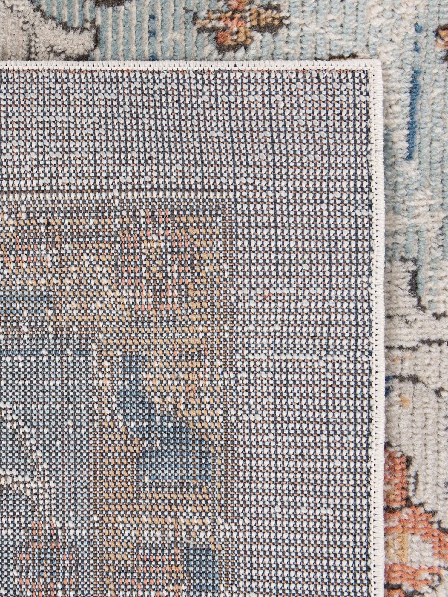 Ivory 7' 1 x 7' 1 Nyla Square Area Rug 100% Polypropylene Traditional Classic Carpet for Living Room, Kitchen, Bedroom, Dining, Office for Sale at Rug Engine