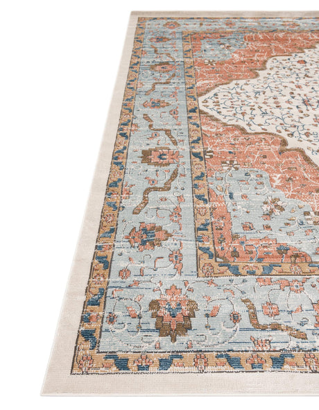 Ivory 7' x 7' Nyla Octagon Area Rug 100% Polypropylene Traditional Classic Carpet for Living Room, Kitchen, Bedroom, Dining, Office for Sale at Rug Engine