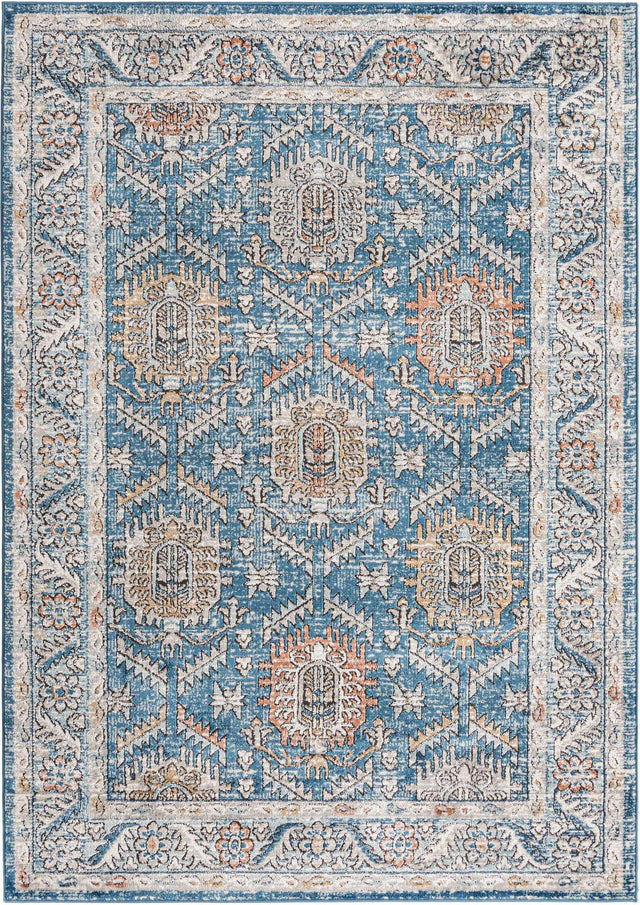 Blue 6' x 9' Nyla Rectangle Rug