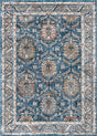 Blue 4' x 6' Nyla Rectangle Area Rug 100% Polypropylene Traditional Classic Carpet for Living Room, Kitchen, Bedroom, Dining, Office for Sale at Rug Engine