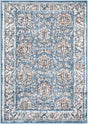 Blue 2' x 3' Nyla Rectangle Area Rug 100% Polypropylene Traditional Classic Carpet for Living Room, Kitchen, Bedroom, Dining, Office for Sale at Rug Engine