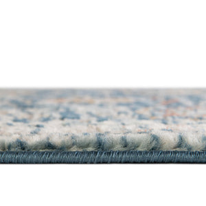Blue 2' 7 x 12' Nyla Runner Area Rug 100% Polypropylene Traditional Classic Carpet for Living Room, Kitchen, Bedroom, Dining, Office for Sale at Rug Engine