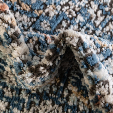 Blue 2' 7 x 13' 1 Nyla Runner Area Rug 100% Polypropylene Traditional Classic Carpet for Living Room, Kitchen, Bedroom, Dining, Office for Sale at Rug Engine