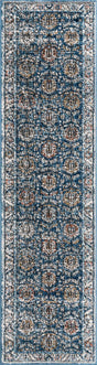 Blue 2' x 8' Nyla Runner Area Rug 100% Polypropylene Traditional Classic Carpet for Living Room, Kitchen, Bedroom, Dining, Office for Sale at Rug Engine