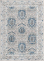 Gray 6' x 9' Nyla Rectangle Area Rug 100% Polypropylene Traditional Classic Carpet for Living Room, Kitchen, Bedroom, Dining, Office for Sale at Rug Engine