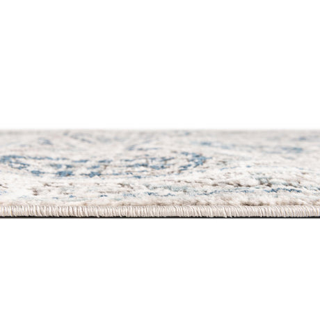 Gray 7' 10 x 10' Nyla Rectangle Area Rug 100% Polypropylene Traditional Classic Carpet for Living Room, Kitchen, Bedroom, Dining, Office for Sale at Rug Engine