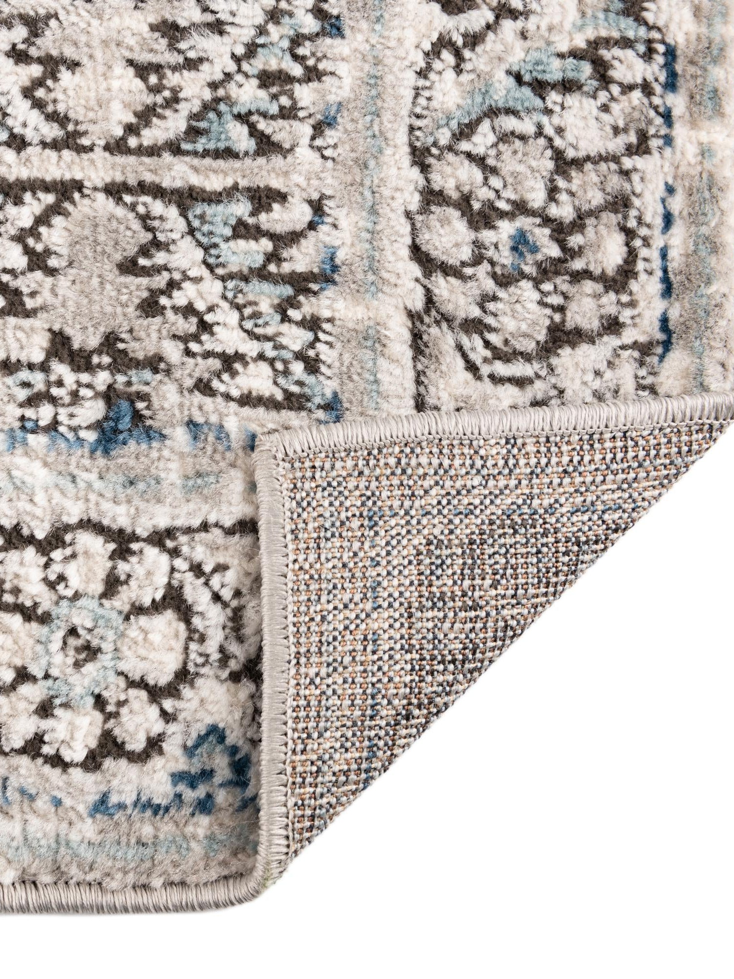 Gray 10' x 14' Nyla Rectangle Area Rug 100% Polypropylene Traditional Classic Carpet for Living Room, Kitchen, Bedroom, Dining, Office for Sale at Rug Engine