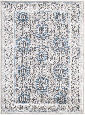 Gray 2' x 3' Nyla Rectangle Area Rug 100% Polypropylene Traditional Classic Carpet for Living Room, Kitchen, Bedroom, Dining, Office for Sale at Rug Engine