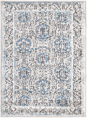Gray 2' x 3' Nyla Rectangle Area Rug 100% Polypropylene Traditional Classic Carpet for Living Room, Kitchen, Bedroom, Dining, Office for Sale at Rug Engine