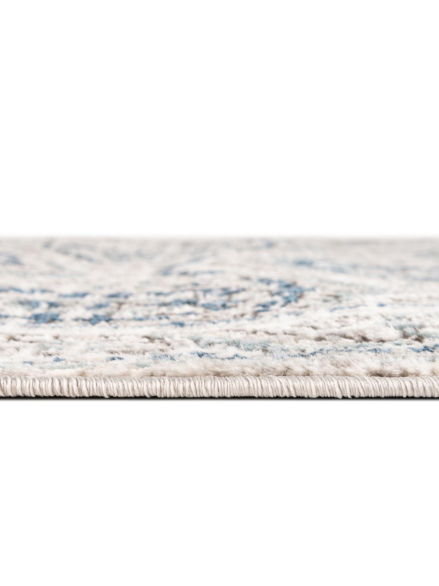 Gray 5' 3 x 5' 3 Nyla Round Area Rug 100% Polypropylene Traditional Classic Carpet for Living Room, Kitchen, Bedroom, Dining, Office for Sale at Rug Engine