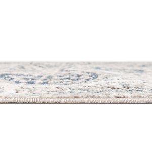 Gray 5' 3 x 8' Nyla Oval Area Rug 100% Polypropylene Traditional Classic Carpet for Living Room, Kitchen, Bedroom, Dining, Office for Sale at Rug Engine
