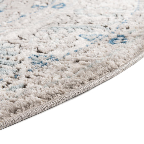 Gray 4' x 6' Nyla Oval Area Rug 100% Polypropylene Traditional Classic Carpet for Living Room, Kitchen, Bedroom, Dining, Office for Sale at Rug Engine