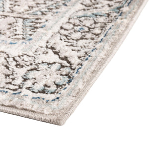 Gray 4' x 4' Nyla Octagon Area Rug 100% Polypropylene Traditional Classic Carpet for Living Room, Kitchen, Bedroom, Dining, Office for Sale at Rug Engine