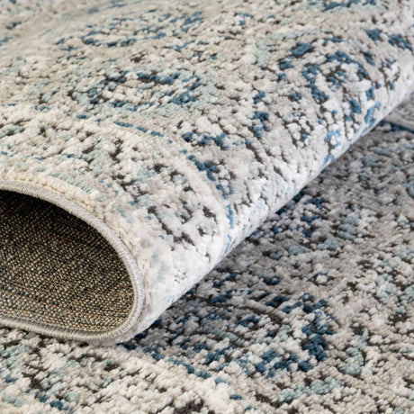 Gray 2' x 6' Nyla Runner Area Rug 100% Polypropylene Traditional Classic Carpet for Living Room, Kitchen, Bedroom, Dining, Office for Sale at Rug Engine