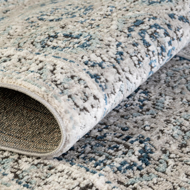 Gray 2' x 8' Nyla Runner Area Rug 100% Polypropylene Traditional Classic Carpet for Living Room, Kitchen, Bedroom, Dining, Office for Sale at Rug Engine