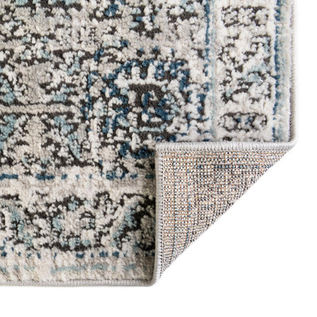 Gray 2' x 8' Nyla Runner Area Rug 100% Polypropylene Traditional Classic Carpet for Living Room, Kitchen, Bedroom, Dining, Office for Sale at Rug Engine