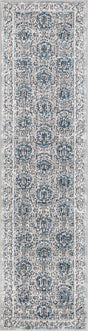 Gray 2' x 8' Nyla Runner Area Rug 100% Polypropylene Traditional Classic Carpet for Living Room, Kitchen, Bedroom, Dining, Office for Sale at Rug Engine