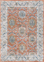 Salmon Pink 6' x 9' Nyla Rectangle Area Rug 100% Polypropylene Traditional Classic Carpet for Living Room, Kitchen, Bedroom, Dining, Office for Sale at Rug Engine