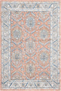Salmon Pink 5' 3 x 8' Nyla Rectangle Area Rug 100% Polypropylene Traditional Classic Carpet for Living Room, Kitchen, Bedroom, Dining, Office for Sale at Rug Engine