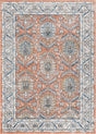 Salmon Pink 4' x 6' Nyla Rectangle Area Rug 100% Polypropylene Traditional Classic Carpet for Living Room, Kitchen, Bedroom, Dining, Office for Sale at Rug Engine