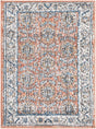 Salmon Pink 2' x 3' Nyla Rectangle Area Rug 100% Polypropylene Traditional Classic Carpet for Living Room, Kitchen, Bedroom, Dining, Office for Sale at Rug Engine