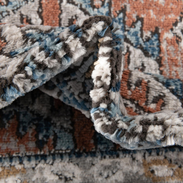 Salmon Pink 7' 10 x 10' Nyla Oval Area Rug 100% Polypropylene Traditional Classic Carpet for Living Room, Kitchen, Bedroom, Dining, Office for Sale at Rug Engine